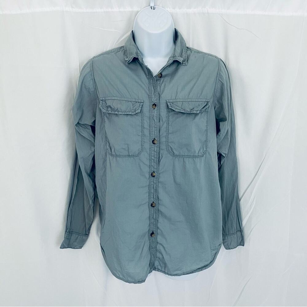 J. Crew Long Sleeve Lightweight Button Down Top Size 0
